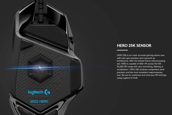 Logitech G502 HERO High Performance Wired Gaming Mouse